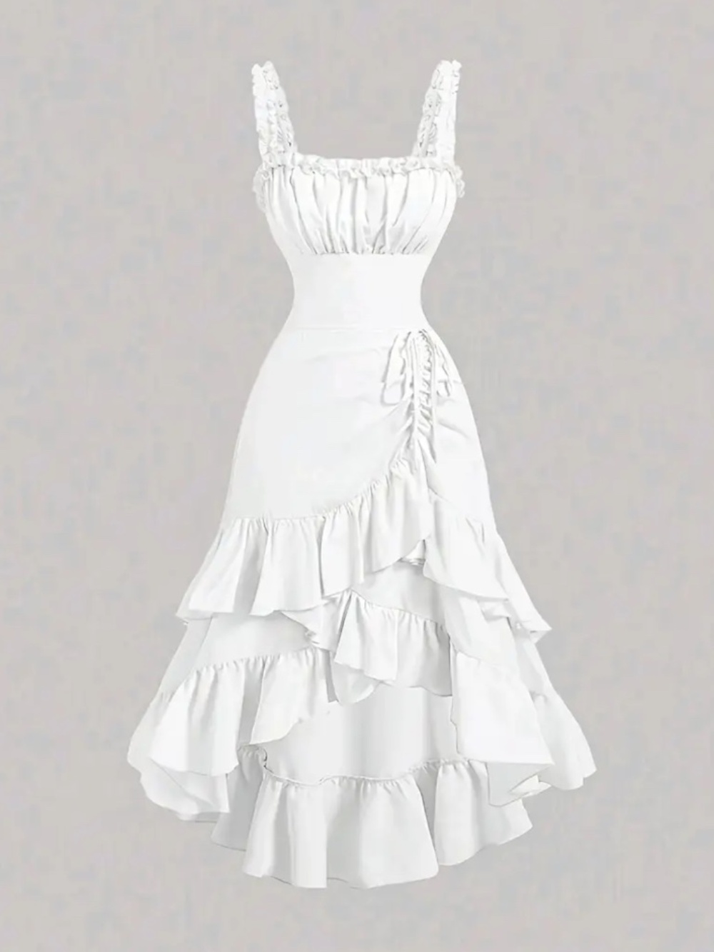 Ruffled hem dress